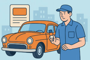 Klassikkoauton värikoodi ja sen löytyminen vanhasta autosta