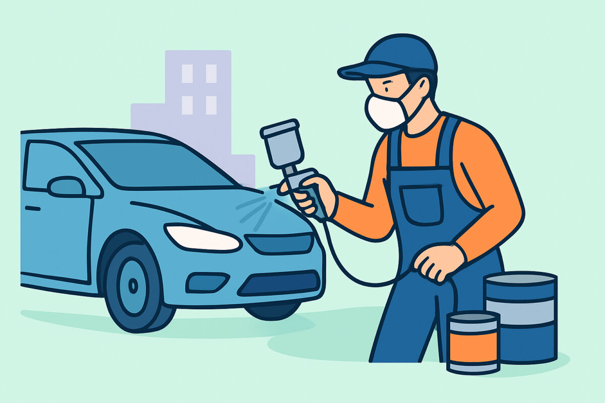 Maalin koostumus autoissa – vesiohenteinen vai liuoteohenteinen