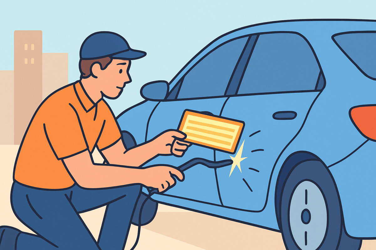 PDR eli paintless dent repair – kun pelti suoraan ilman maalia